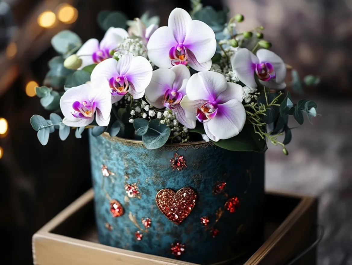 Premium gift flower box